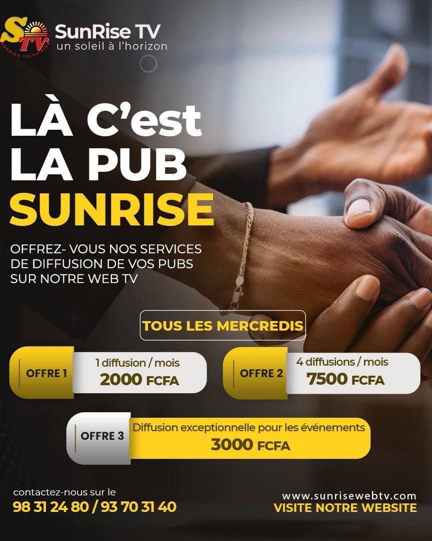 Publicité sur Sunrise